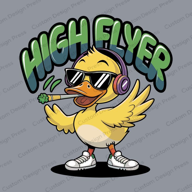 High Flyer Duck PNG – Digital Download