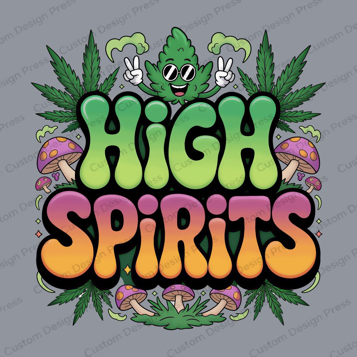 High Spirits Cannabis PNG – Digital Download