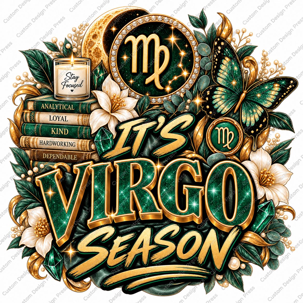 It’s Virgo Season Zodiac PNG – Digital Download