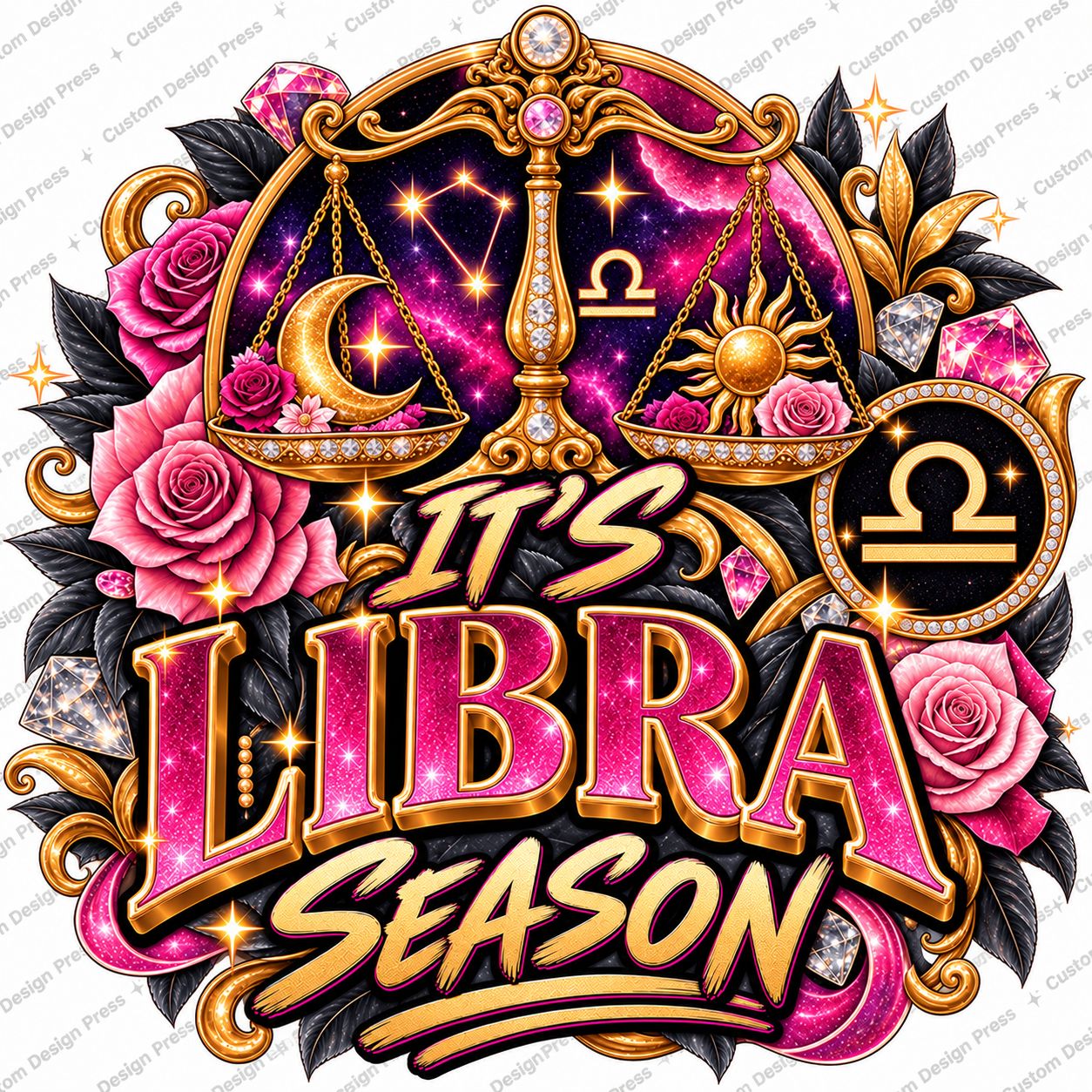 It’s Libra Season Zodiac PNG – Digital Download
