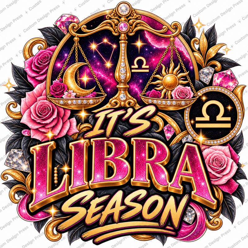 It’s Libra Season Zodiac PNG – Digital Download