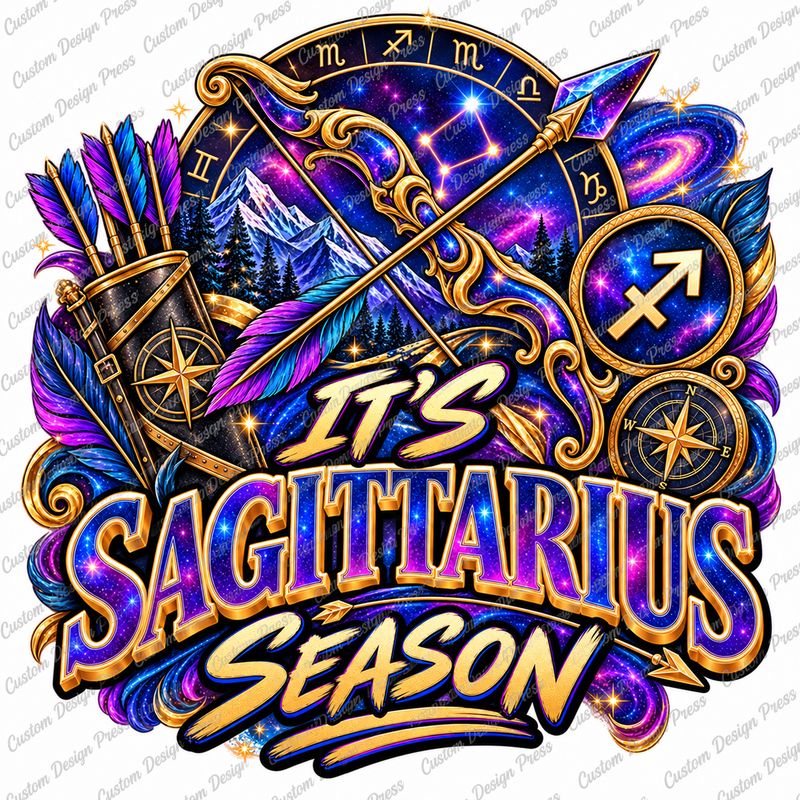 It’s Sagittarius Season Zodiac PNG – Digital Download