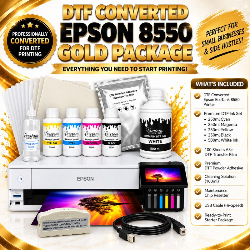 Epson 8550 Gold DTF Printer Bundle