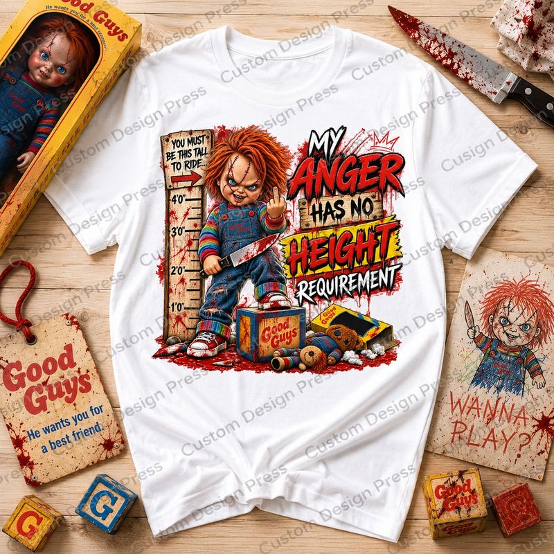 Chucky My Anger Has No Height Requirement Halloween T-Shirt