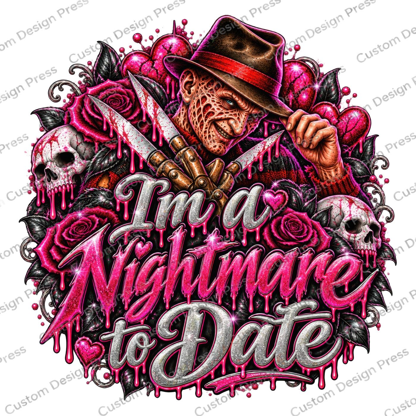 I’m a Nightmare to Date Halloween PNG Digital Download