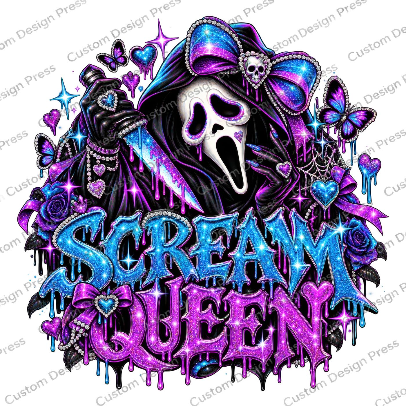 Scream Queen Halloween PNG Digital Download
