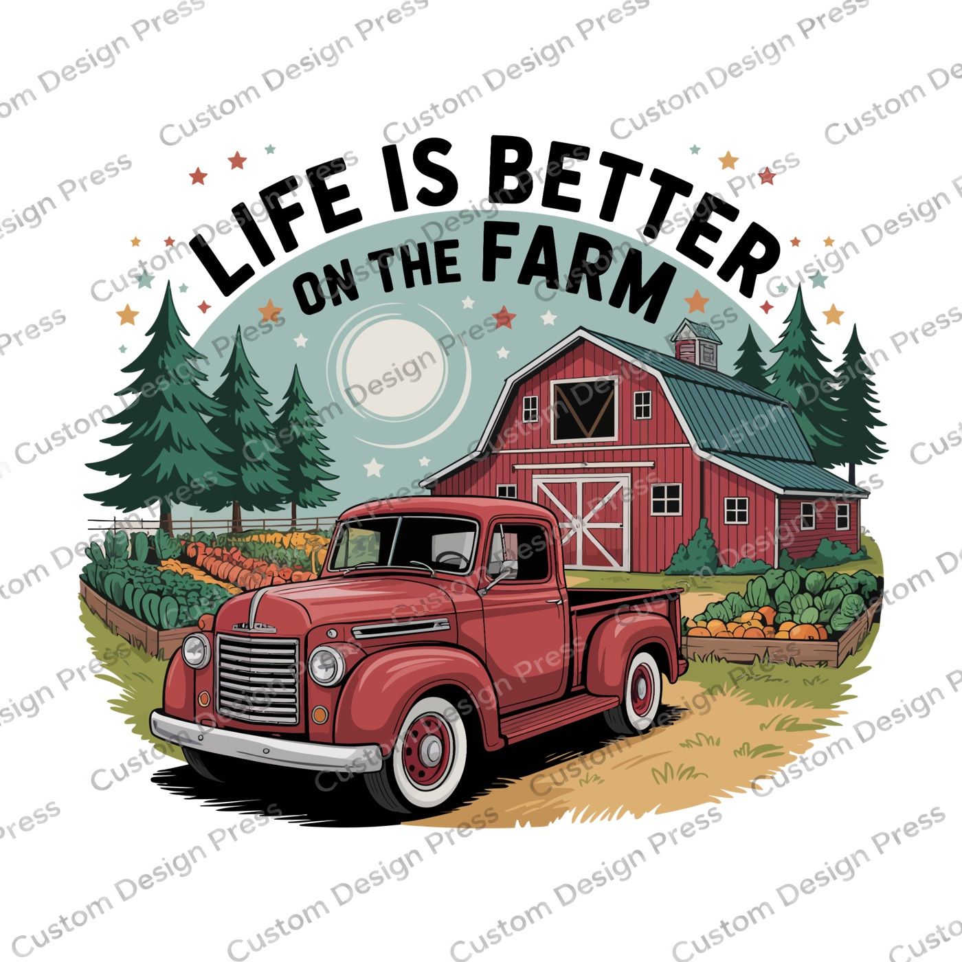 Life Is Better on the Farm PNG Digital Download