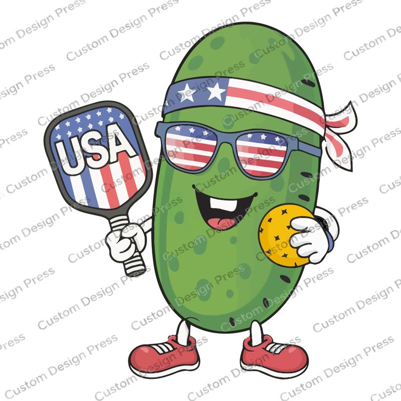 USA Pickleball Pickle PNG Digital Download