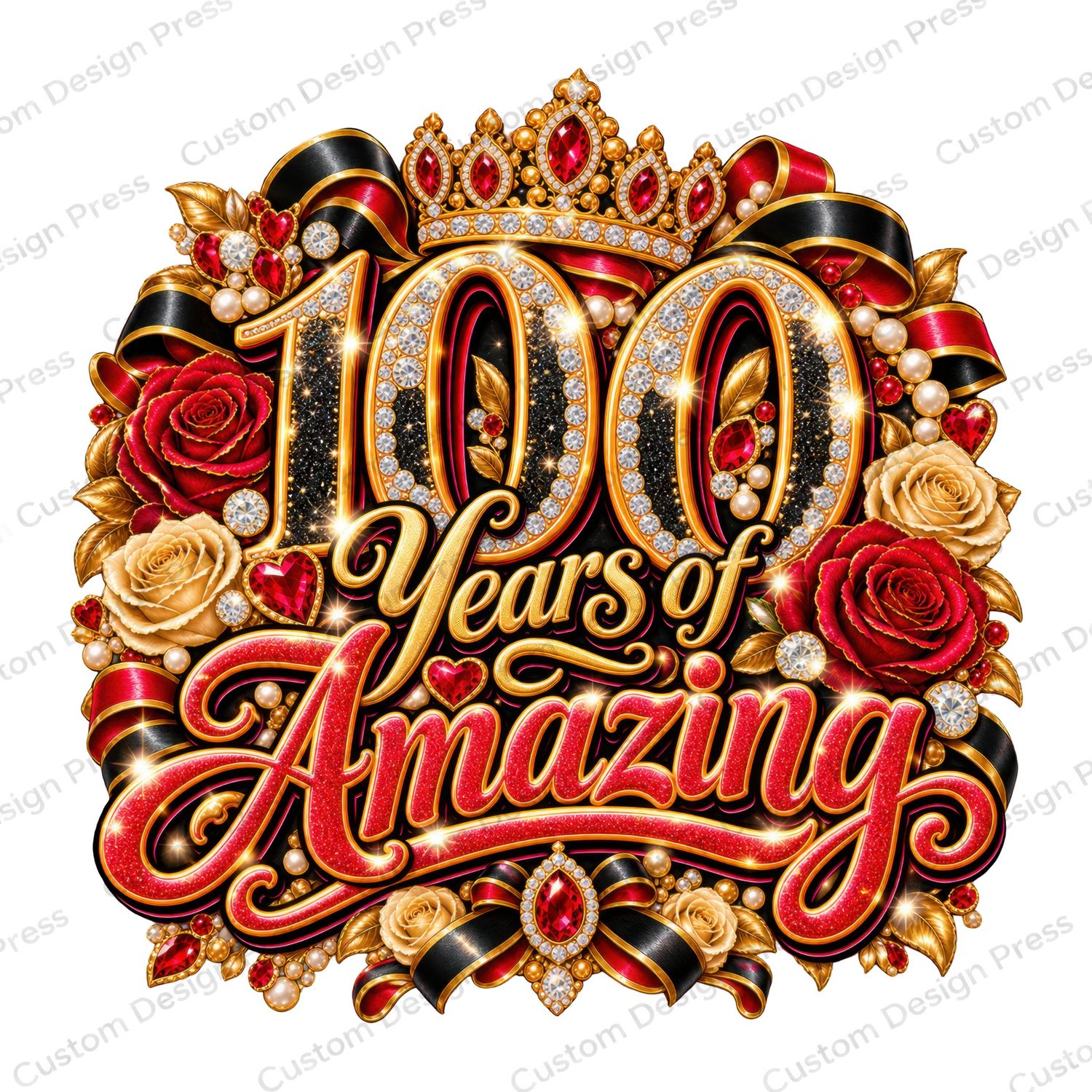 100 Years of Amazing Birthday PNG Digital Download