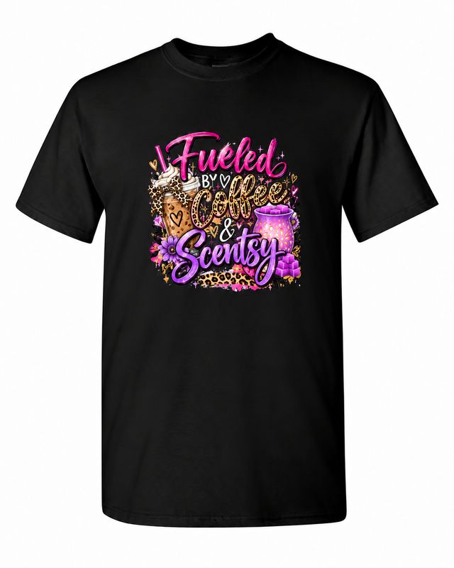 Fueled by Coffee and Scentsy Purple T-Shirt