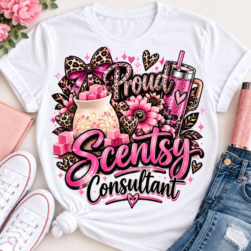 Proud Scentsy Consultant Bow T-Shirt