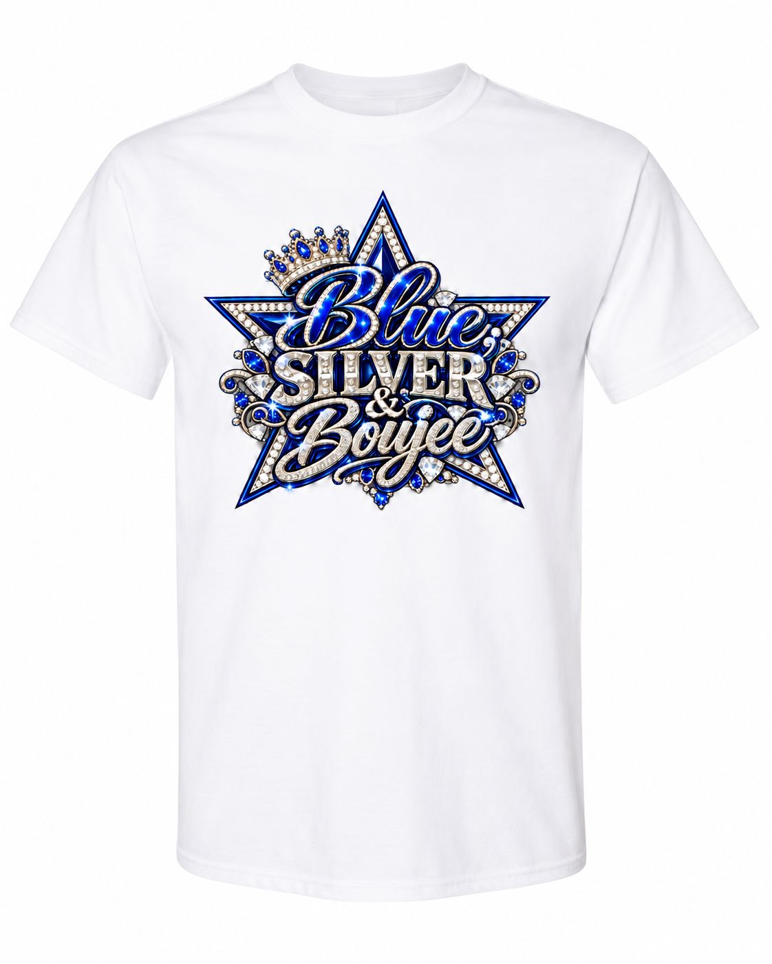 Dallas Cowboys Blue Silver &amp; Boujee Football T-Shirt