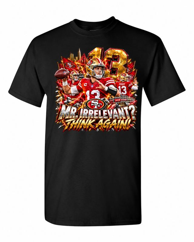 San Francisco 49ers Brock Purdy Football T-Shirt
