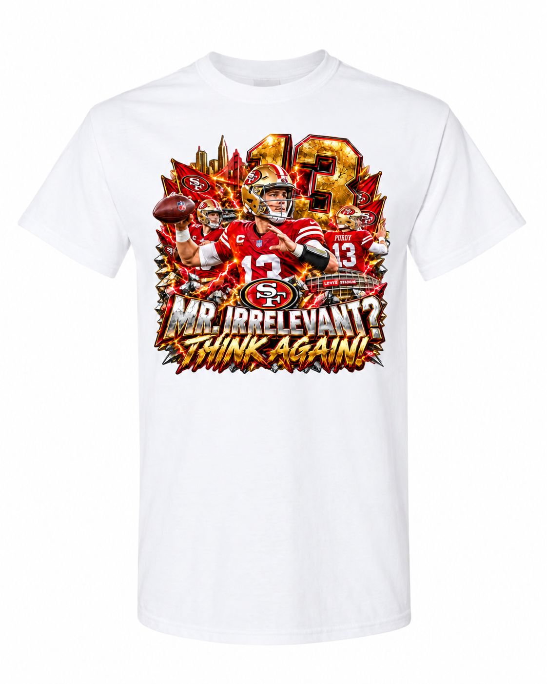 San Francisco 49ers Brock Purdy Football T-Shirt