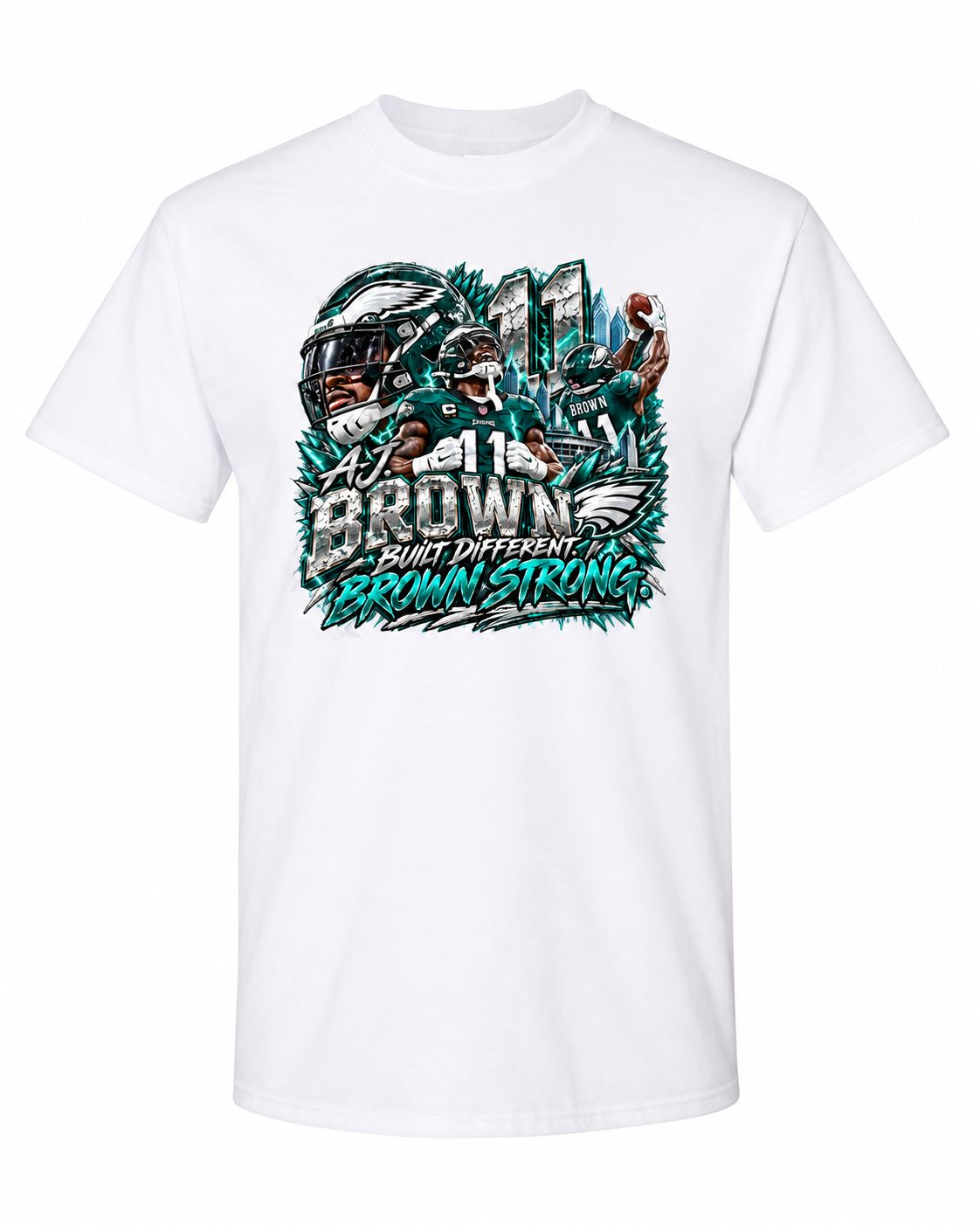 Philadelphia Eagles AJ Brown Football T-Shirt
