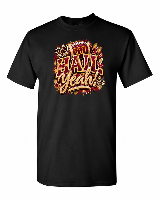 Washington Commanders Hail Yeah Football T-Shirt