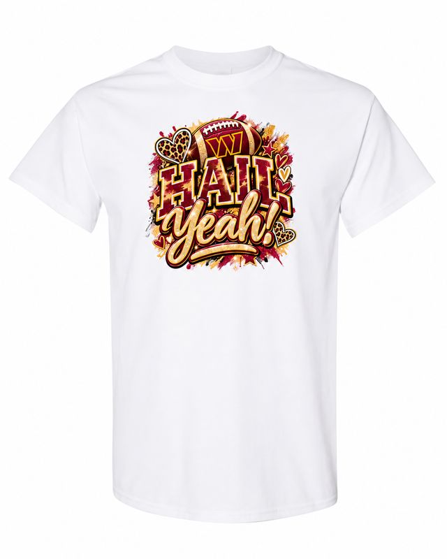 Washington Commanders Hail Yeah Football T-Shirt