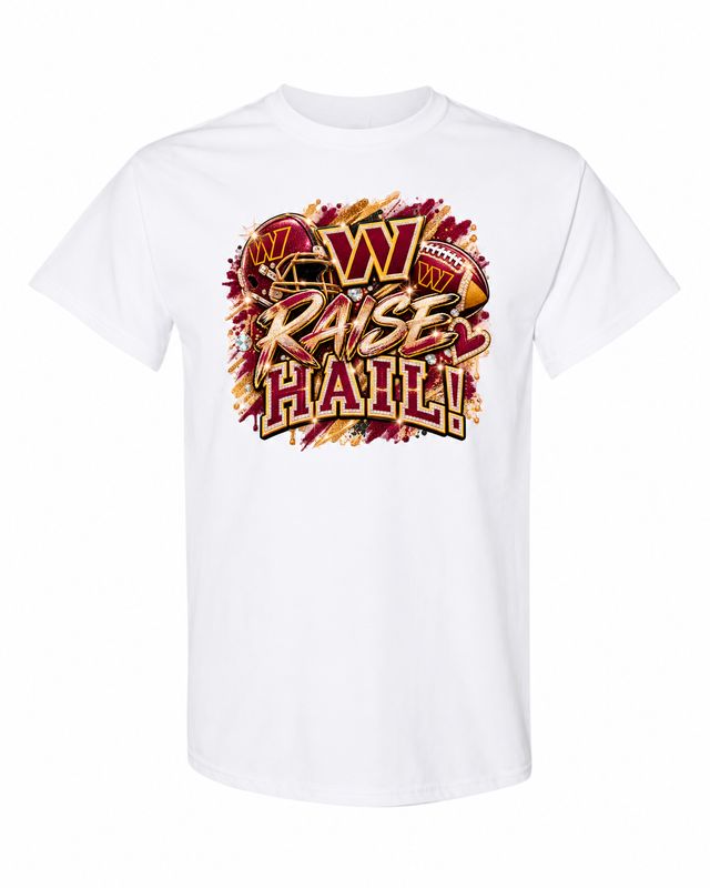 Washington Commanders Raise Hail Football T-Shirt