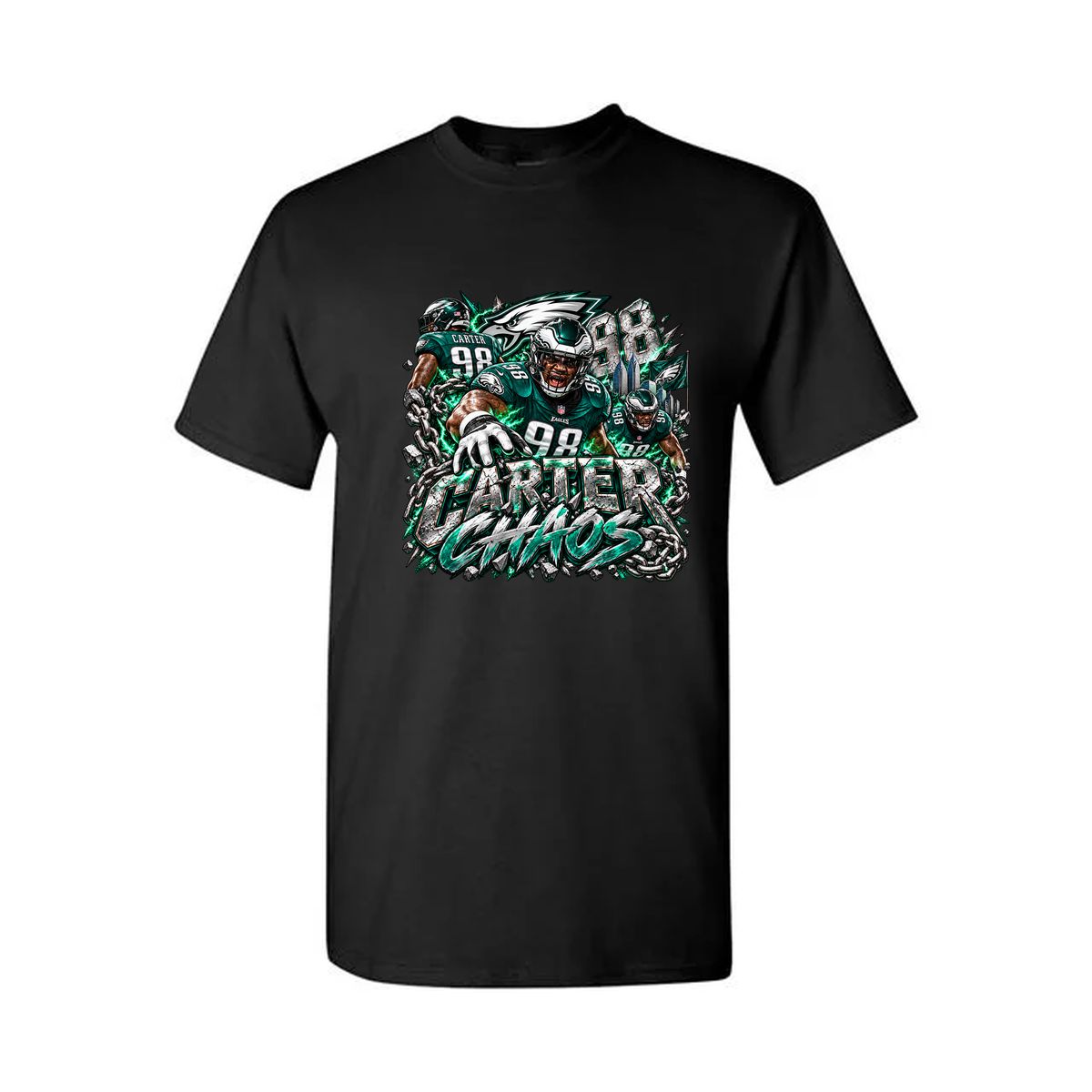 Philadelphia Eagles Jalen Carter Agent Chaos T-Shirt