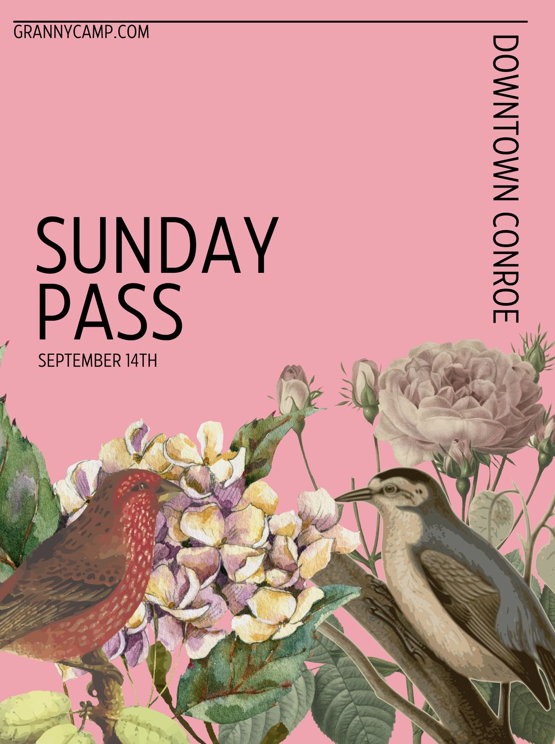 SEPTEMBER Granny Camp CTX – Sunday-Only Pass