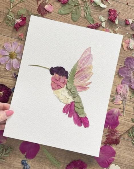 Pressed Flower Art with Traci