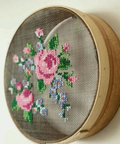 Junk Cross Stitch with Riley