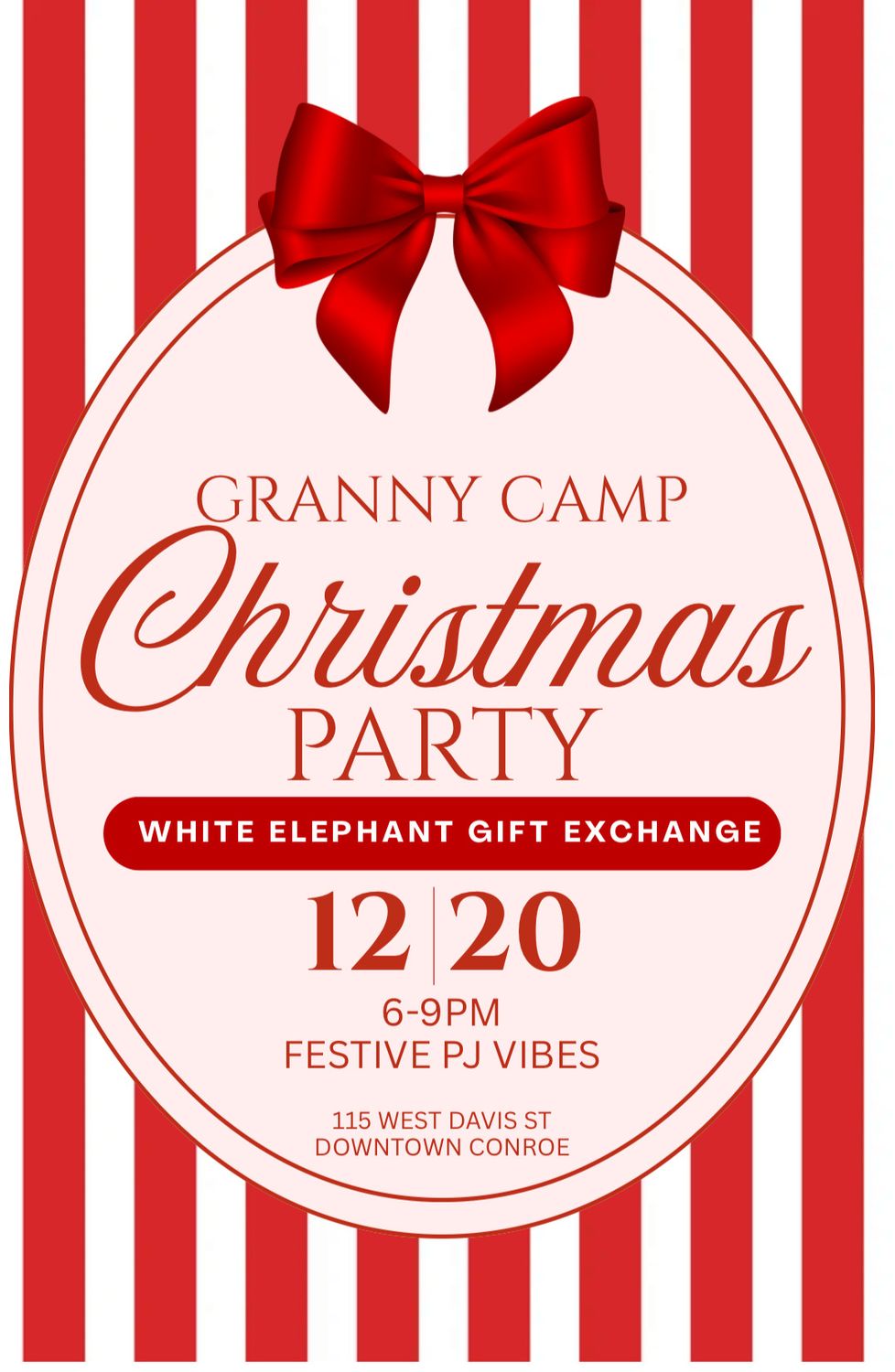 CHRISTMAS GIFT EXCHANGE Granny Camp CTX