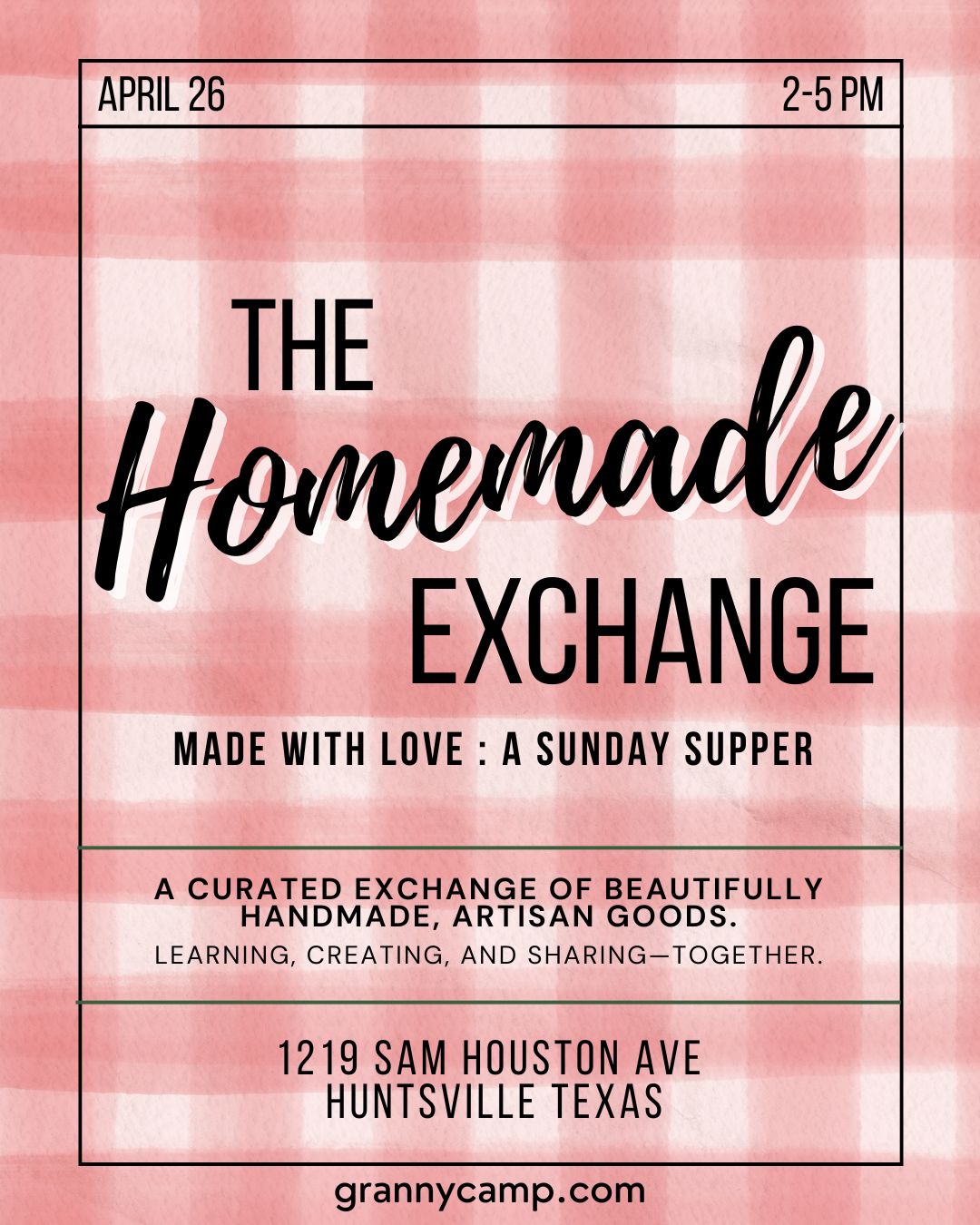 The Homemade Exchange April : A Sunday Supper