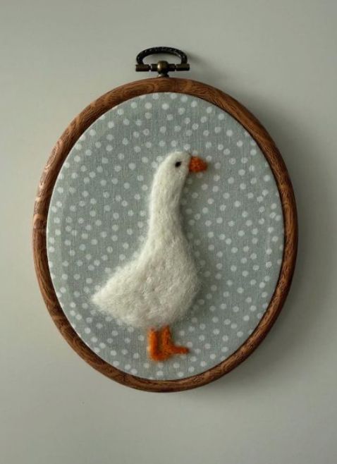 FRIDAY 5:00 - Felted Goose Cuties