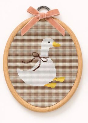SATURDAY 1:00 - Gingham Cross Stitch Goose