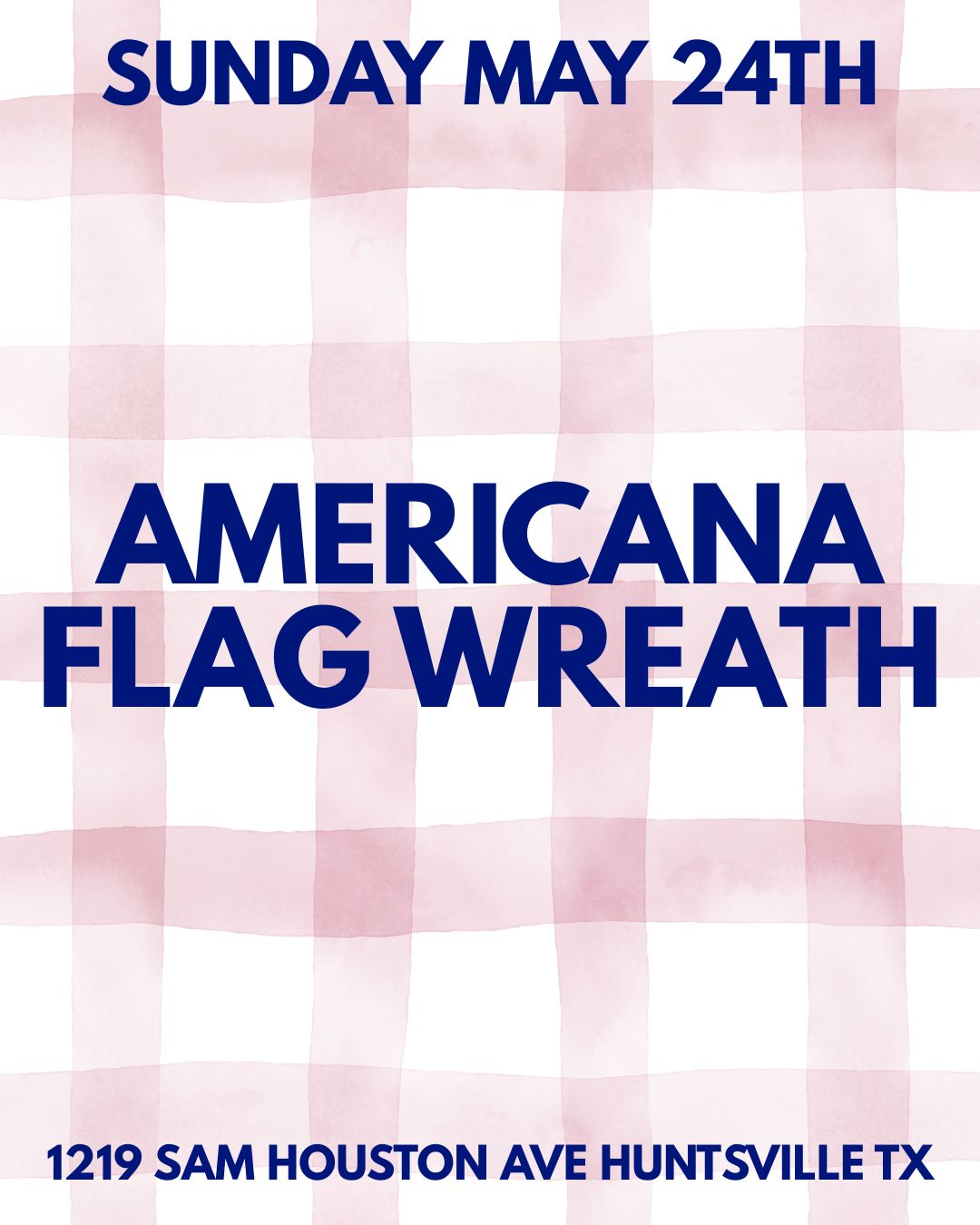 Workshop : Americana Flag Wreath