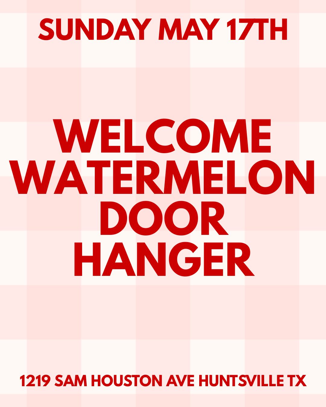 Workshop : Welcome Watermelon Door Hanger