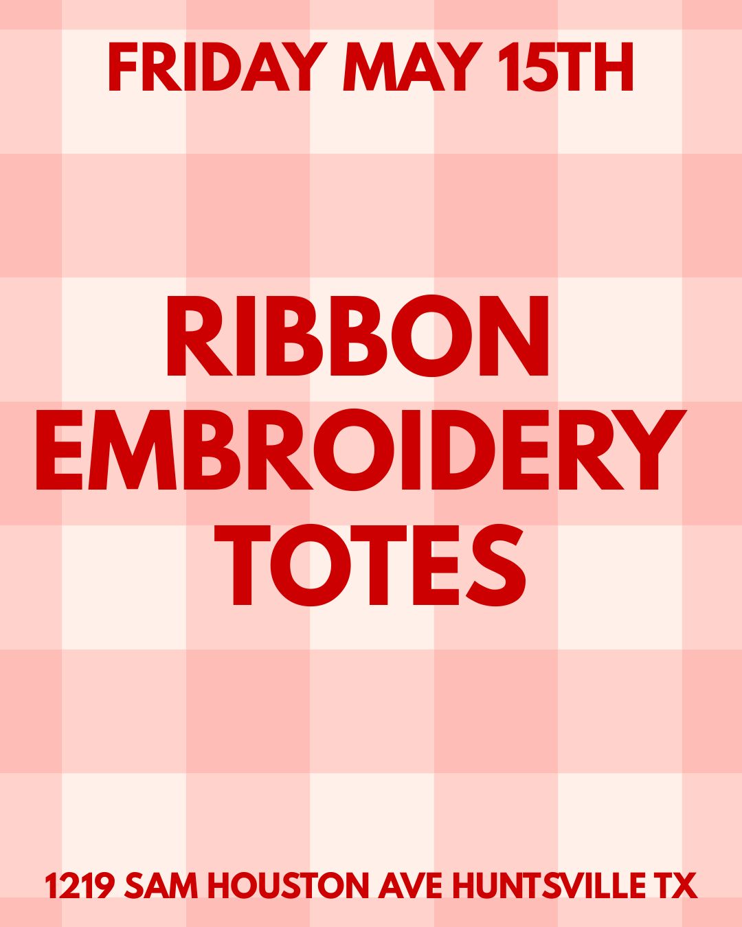 Workshop : Ribbon Succulent Embroidery Tote