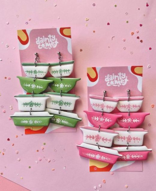 GC SUNDAY 3:00 - Retro Dish Dangle Earrings