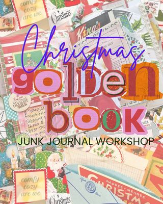The Strawberry Society : Christmas Little Golden Book Junk Journal