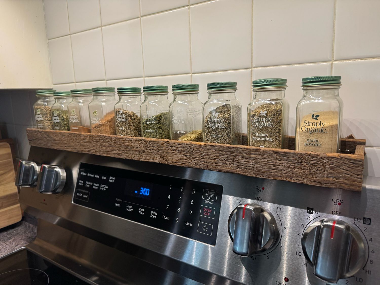 Stove Topper Spice Rack