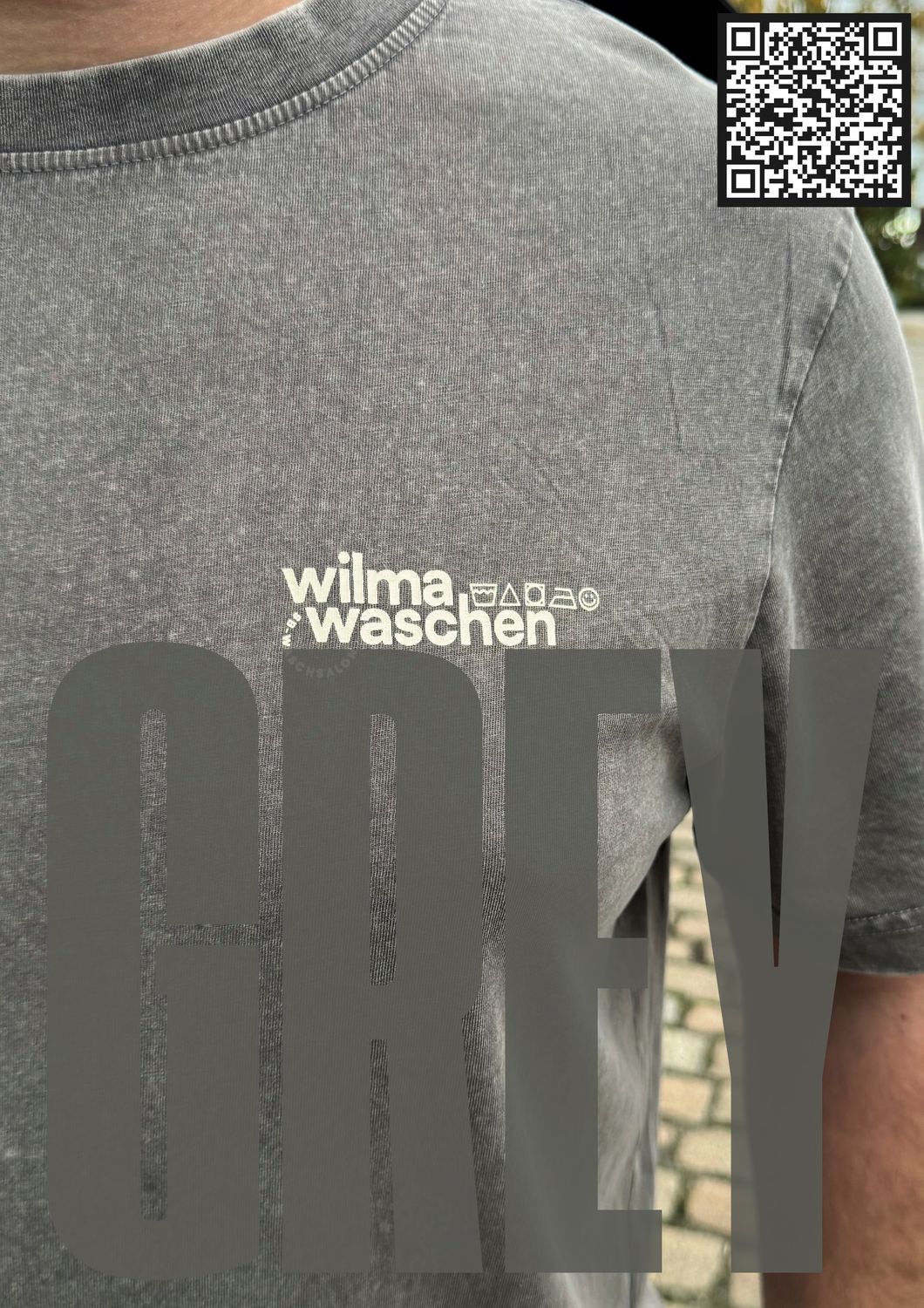 Premium Shirt Acid Washed First Collection GUNGREY