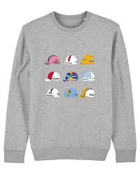 COIS - Sweater vintage cycling caps grijs