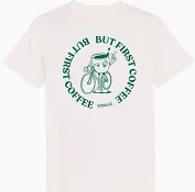 COIS - T-shirt But First Coffee creme