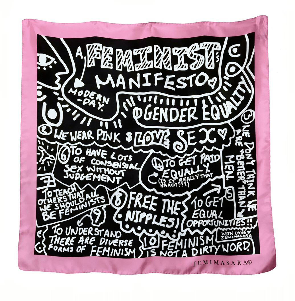 Feminist Manifesto Silk Scarf