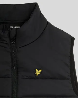 Lyle &amp; Scott Light Weight Padded Gillet Jet Black JKB2308V
