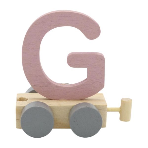 Treinletter G Roze