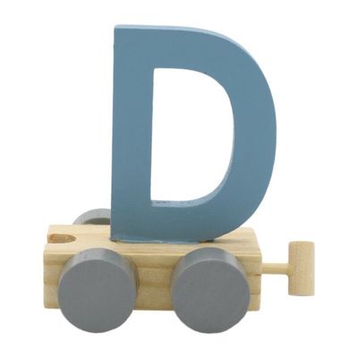 Treinletter D Blauw