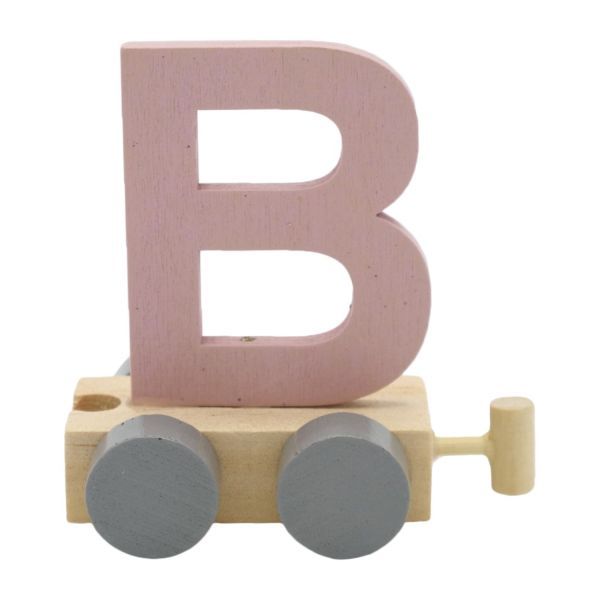 Treinletter B Roze
