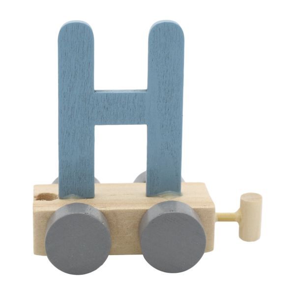 Treinletter H Blauw