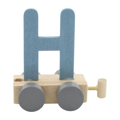 Treinletter H Blauw