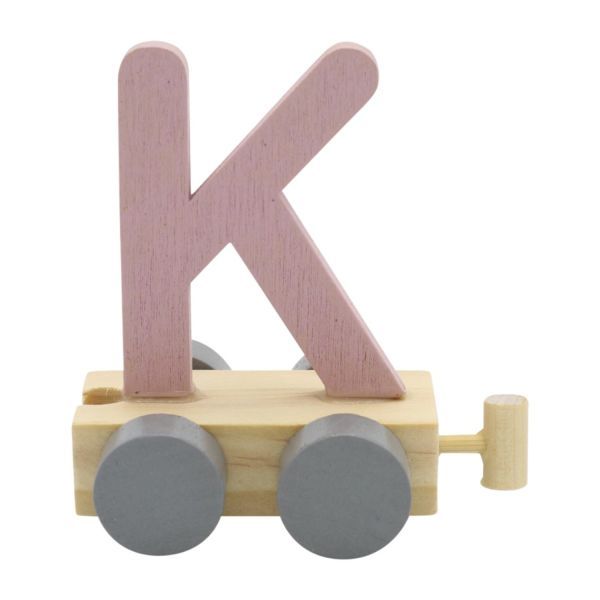 Treinletter K roze