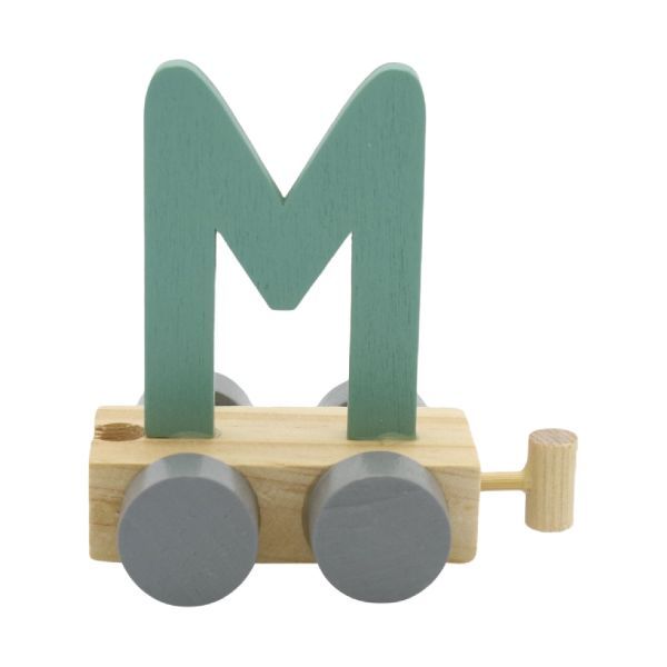 Treinletter M Groen