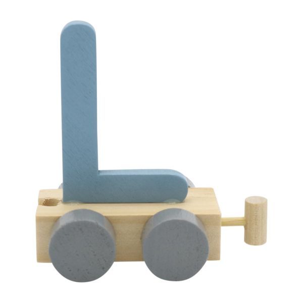 Treinletter L Blauw