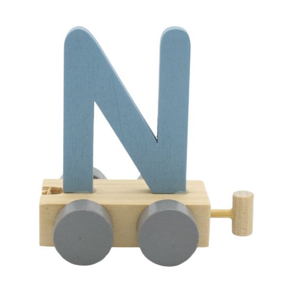 Treinletter N Blauw